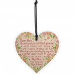 Mother's Day Gift Wooden Heart Nan Gifts Nan Birthday Gifts 