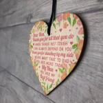 Mother's Day Gift Wooden Heart Nan Gifts Nan Birthday Gifts 