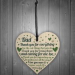 Cute Dad Gift Wooden Heart Birthday Gift For Dad Daughter Son Gi