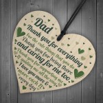 Cute Dad Gift Wooden Heart Birthday Gift For Dad Daughter Son Gi