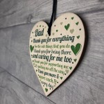 Cute Dad Gift Wooden Heart Birthday Gift For Dad Daughter Son Gi