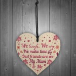 Cute Mum Gift Wood Heart Mothers Day Gift For Mum Birthday Gift 