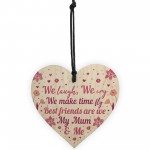 Cute Mum Gift Wood Heart Mothers Day Gift For Mum Birthday Gift 