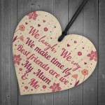 Cute Mum Gift Wood Heart Mothers Day Gift For Mum Birthday Gift 