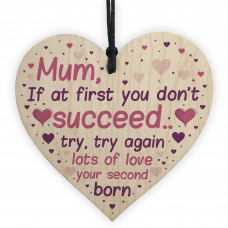 Funny Joke Mothers Day Gift From Daughter Son Wooden Heart Gift 