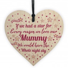 Mummy Gifts Wooden Heart Plaque Mothers Day Gift Mummy Gift
