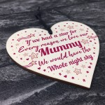 Mummy Gifts Wooden Heart Plaque Mothers Day Gift Mummy Gift