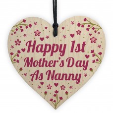 First Mothers Day Gift 1st Mothers Day Cards  Heart Nanny Gifts