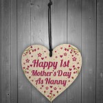 First Mothers Day Gift 1st Mothers Day Cards  Heart Nanny Gifts
