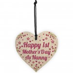 First Mothers Day Gift 1st Mothers Day Cards  Heart Nanny Gifts