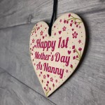 First Mothers Day Gift 1st Mothers Day Cards  Heart Nanny Gifts