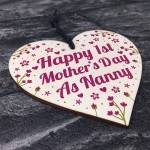 First Mothers Day Gift 1st Mothers Day Cards  Heart Nanny Gifts