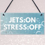 Funny Hot Tub Sign Hanging Garden Sign Shed Plaque Jacuzzi Pool 