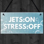 Funny Hot Tub Sign Hanging Garden Sign Shed Plaque Jacuzzi Pool 