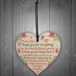 Mother's Day Gifts For Mum Nan Wooden Heart Nan Gifts Keepsake