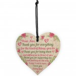Mother's Day Gifts For Mum Nan Wooden Heart Nan Gifts Keepsake