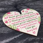 Mother's Day Gifts For Mum Nan Wooden Heart Nan Gifts Keepsake