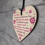 Thank You Mother's Day Gift Wood Heart Friendship Gift Mother