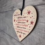 Mother's Day Gift Mother's Day Card Wooden Heart Gift For Mum 