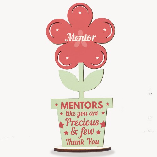 MENTOR Gifts Wooden Flower Thank You Gift For Teacher Mentor