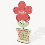 MENTOR Gifts Wooden Flower Thank You Gift For Teacher Mentor