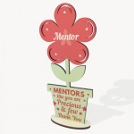 MENTOR Gifts Wooden Flower Thank You Gift For Teacher Mentor