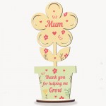 Cute Mum Gift Mothers Day Gift Wood Flower Gift For Mum Birthday