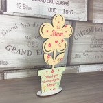 Cute Mum Gift Mothers Day Gift Wood Flower Gift For Mum Birthday