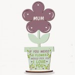 Mother's Day Gift Wooden Flower Mum Birthday Gift From Daughter 