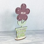 Mother's Day Gift Wooden Flower Mum Birthday Gift From Daughter 
