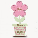 Mothers Day Gift Wood Flower Mothers Day Card Gift For Mum Sign