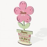 Mothers Day Gift Wood Flower Mothers Day Card Gift For Mum Sign
