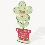 Mothers Day Gift Wooden Flower Nan Birthday Gift Sign NAN Gifts