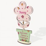Mum Mothers Day Gift For Nanny Wooden Flower Nanny Gifts