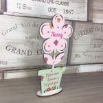 Mum Mothers Day Gift For Nanny Wooden Flower Nanny Gifts