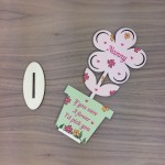 Mum Mothers Day Gift For Nanny Wooden Flower Nanny Gifts