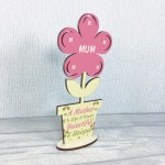 Mothers Day Flower Wood Gift For Mum Birthday Gift For Her