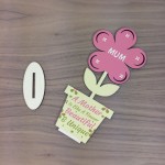 Mothers Day Flower Wood Gift For Mum Birthday Gift For Her