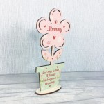 Mothers Day Gift For Mummy Wood Flower Mum Gift From Daughter