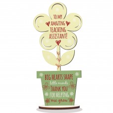 Gift for Teaching Assistant Wood Flower Thank You Gift Leaving