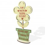 Gift for Teaching Assistant Wood Flower Thank You Gift Leaving