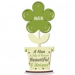 Nan Wooden Flower Mothers Day Gift Nan Birthday Gift LOVE