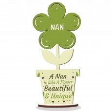 Nan Wooden Flower Mothers Day Gift Nan Birthday Gift LOVE