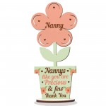 Nanny Gift Nanny Birthday Gift Wooden Flower Mothers Day Gifts