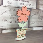 Nanny Gift Nanny Birthday Gift Wooden Flower Mothers Day Gifts