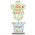 Mum Birthday Gift From Daughter Son Wooden Flower Mothers Day