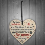 Mother And Son Gifts Wooden Heart Mothers Day Gift From Son 