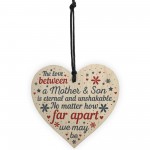 Mother And Son Gifts Wooden Heart Mothers Day Gift From Son 