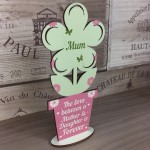 Mother Daughter Plaque Mum Birthday Gifts Wooden Flower Mum Gift