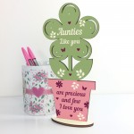 Auntie Gifts Wooden Standing Flower Auntie Birthday Gift Sister 